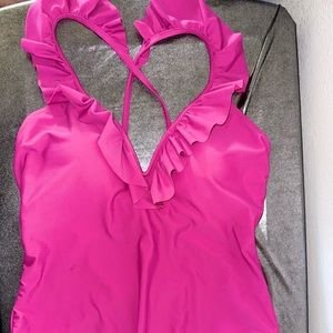 Fuschia Pink 1 Pc Swimsuit